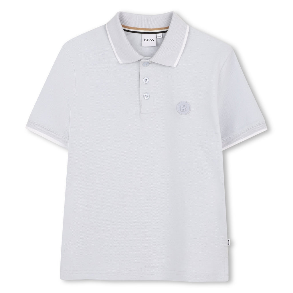 Hugo Boss Boys Two Tone Polo Shirt_ J52952