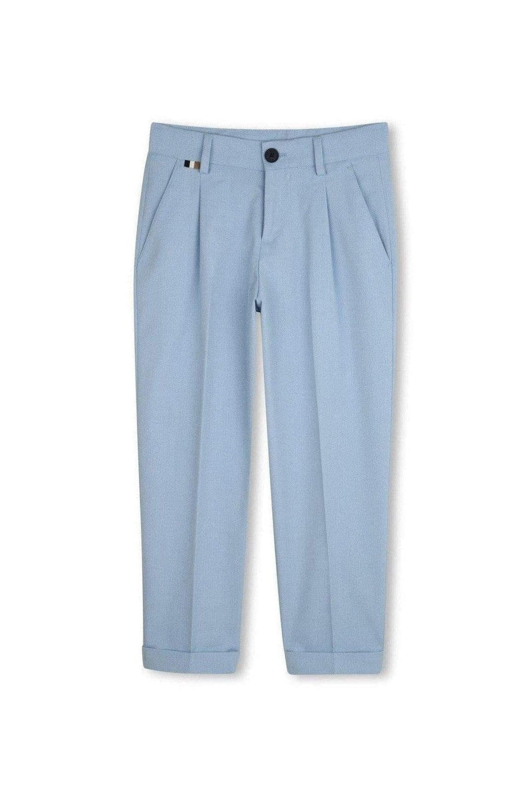 Hugo Boss Boys Slim Fit Pale Blue Suit_ J52068/J51981-NorthBoys