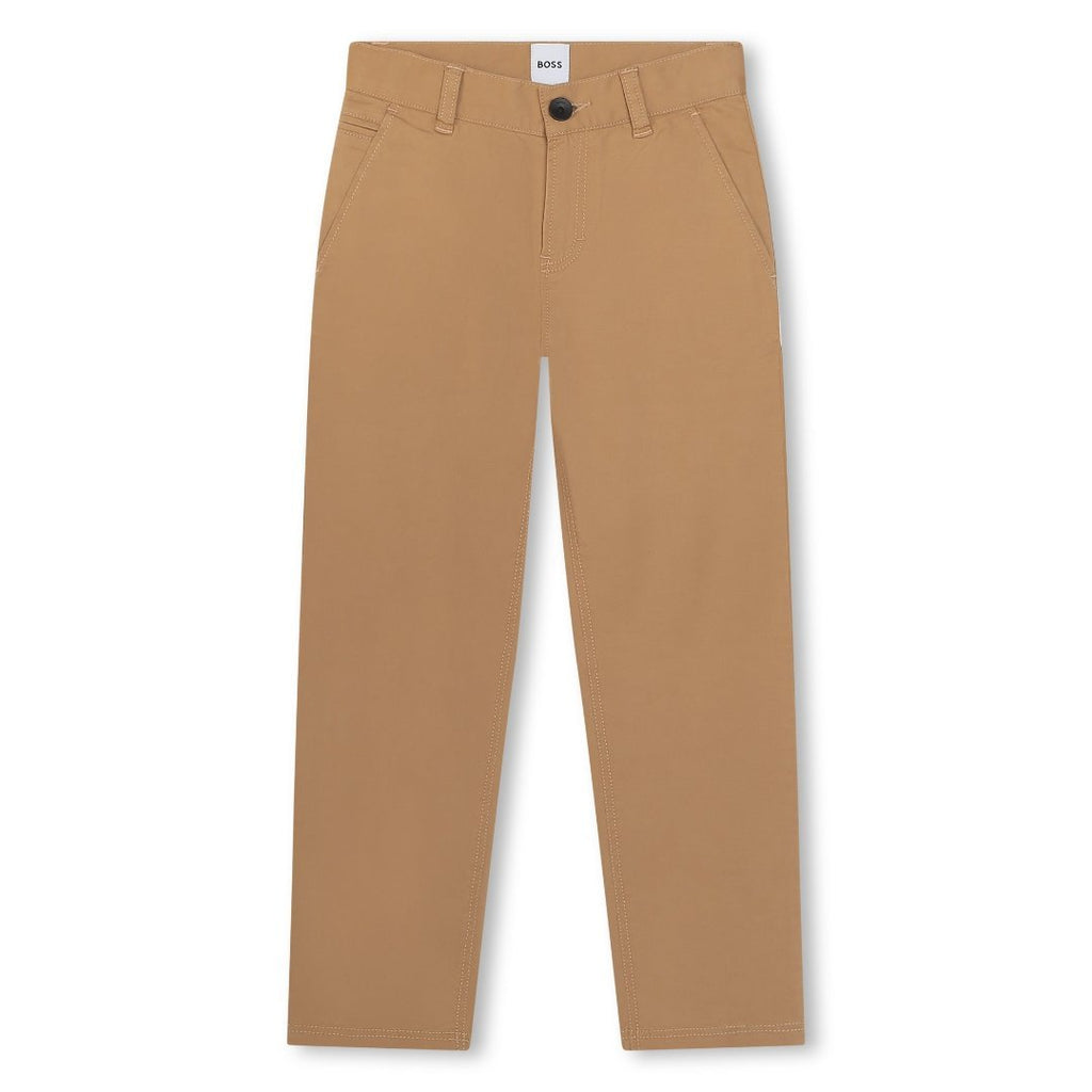 Hugo Boss Boys Slim Fit Twill Chino Pants _ J50673 - NorthBoys