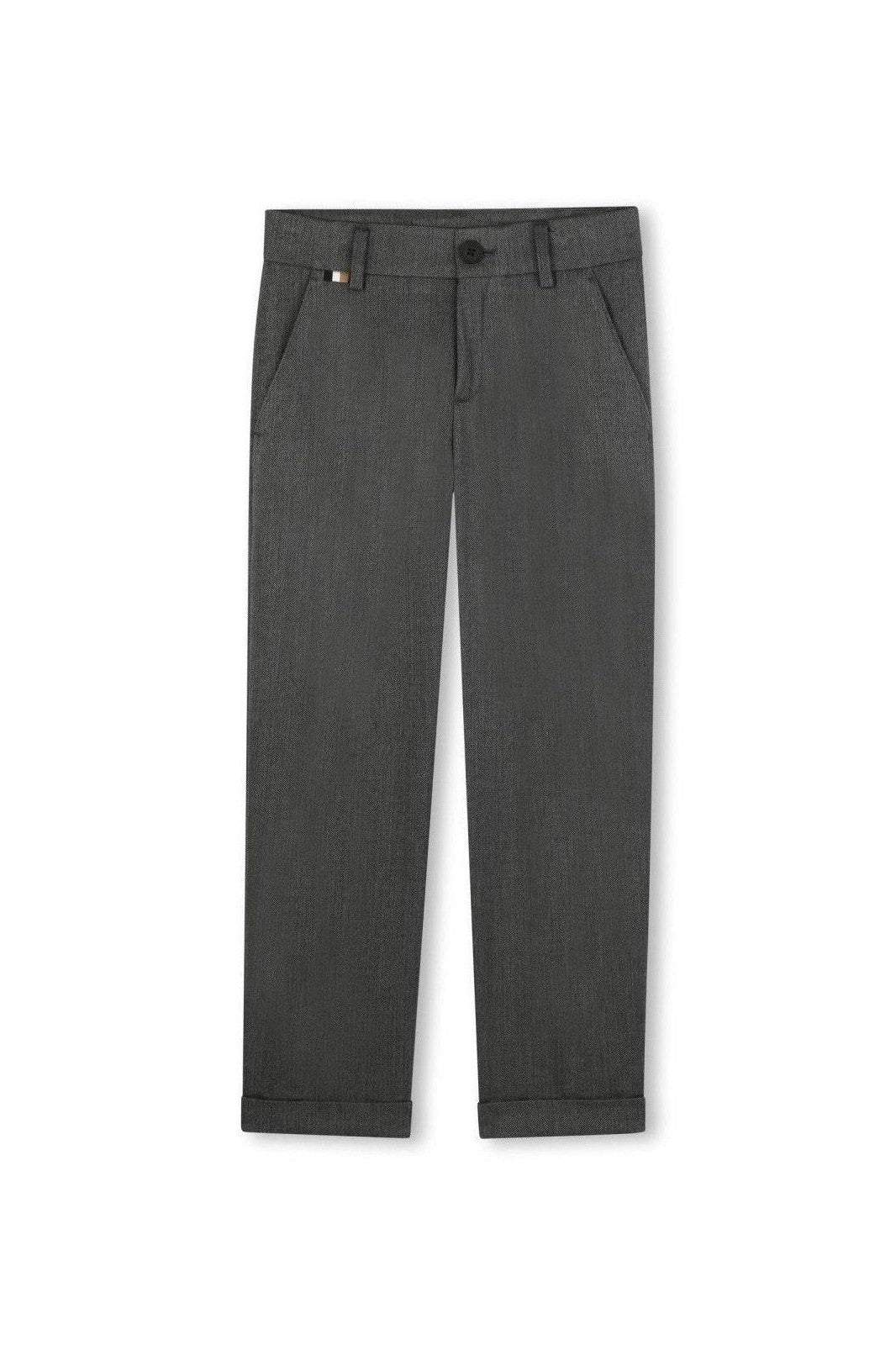 Hugo Boss Boys Slim Grey Suit_ J52383/J52302-NorthBoys