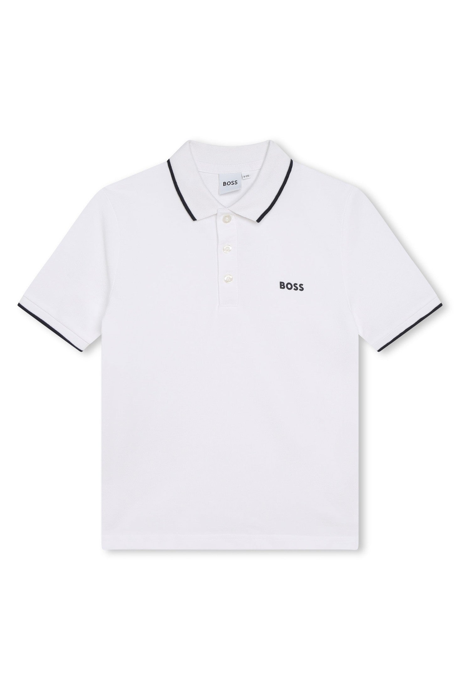 Hugo Boss Boys White Polo_ J25P26-10P-NorthBoys