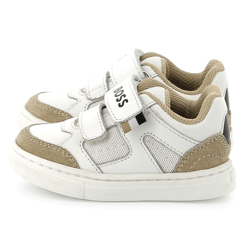 Hugo Boss Toddler Leather Velcro Sneakers_ J52163 - NorthBoys