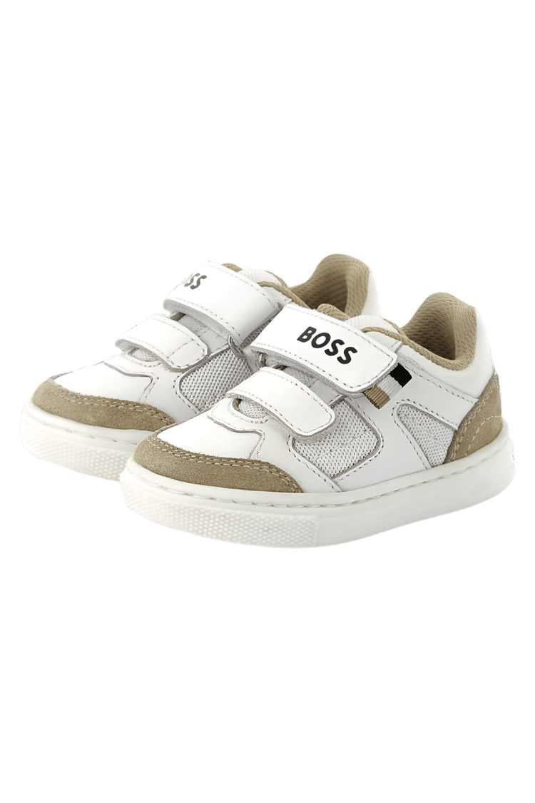 Hugo Boss Toddler Leather Velcro Sneakers_ J52163 - NorthBoys
