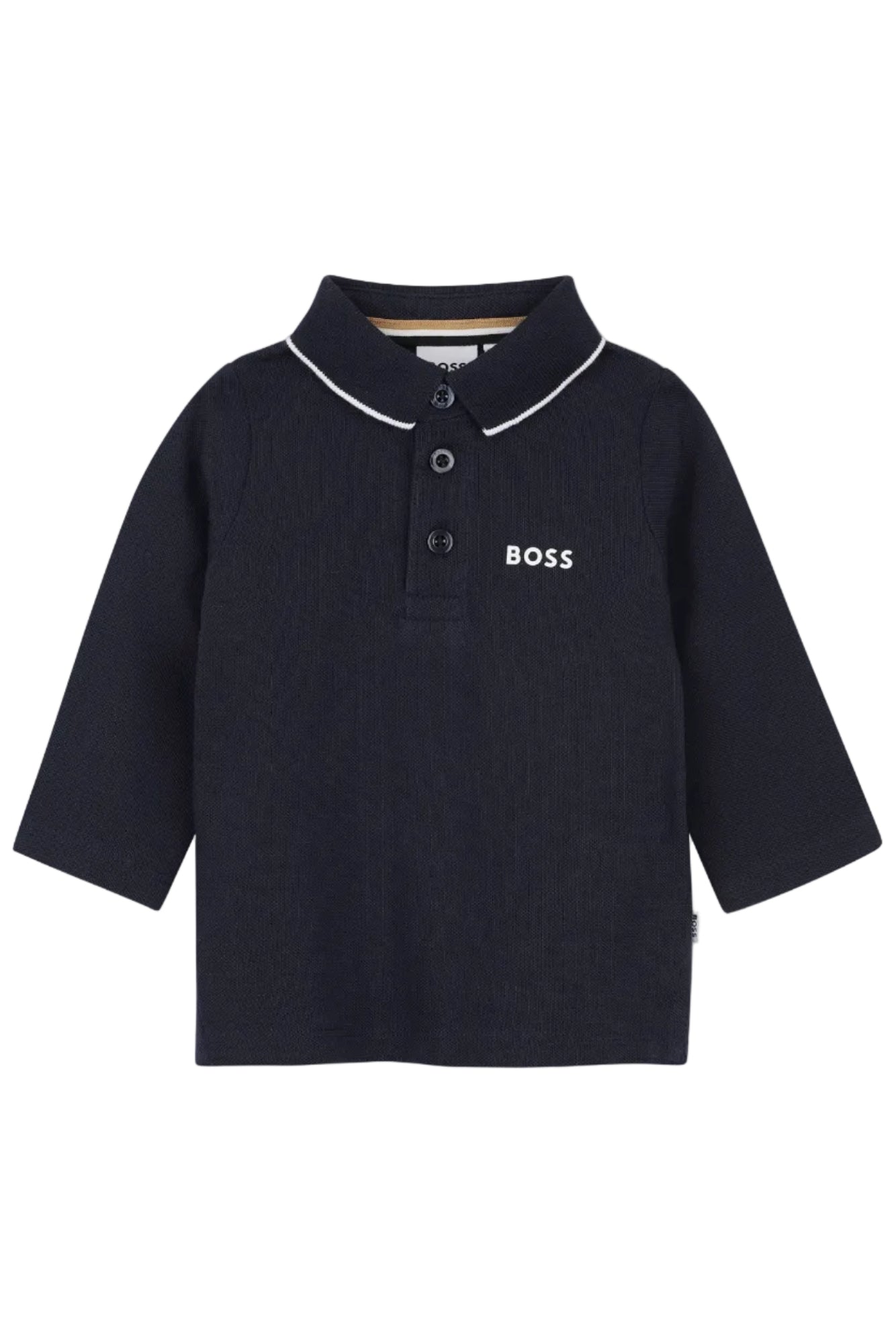 Hugo Boss Baby Boys Long Sleeve Piqué Polo_ J53481