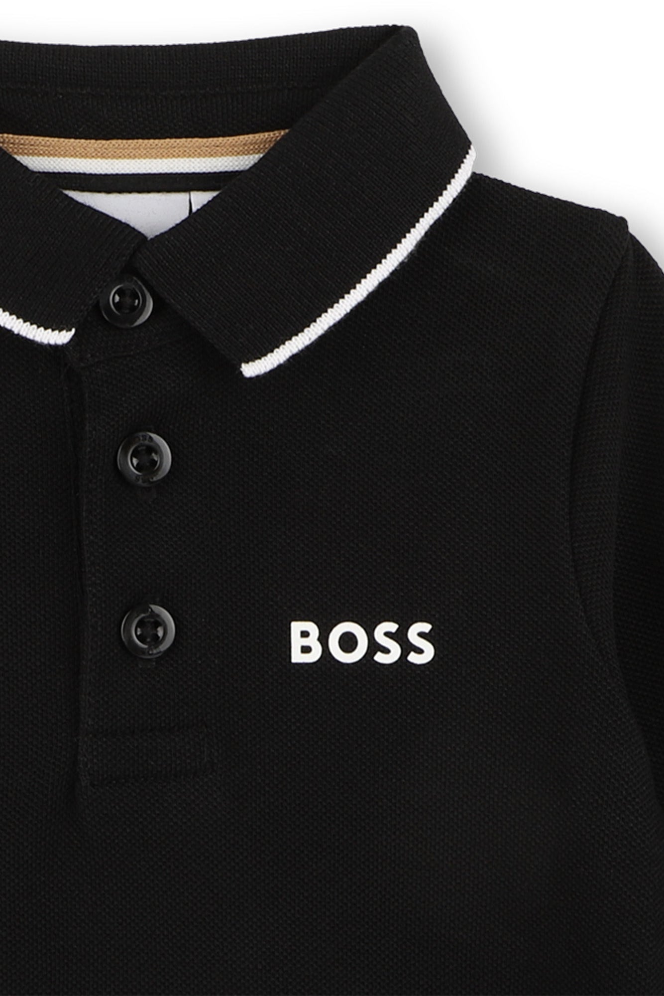 Hugo Boss Baby Boys Long Sleeve Piqué Polo_ J53481
