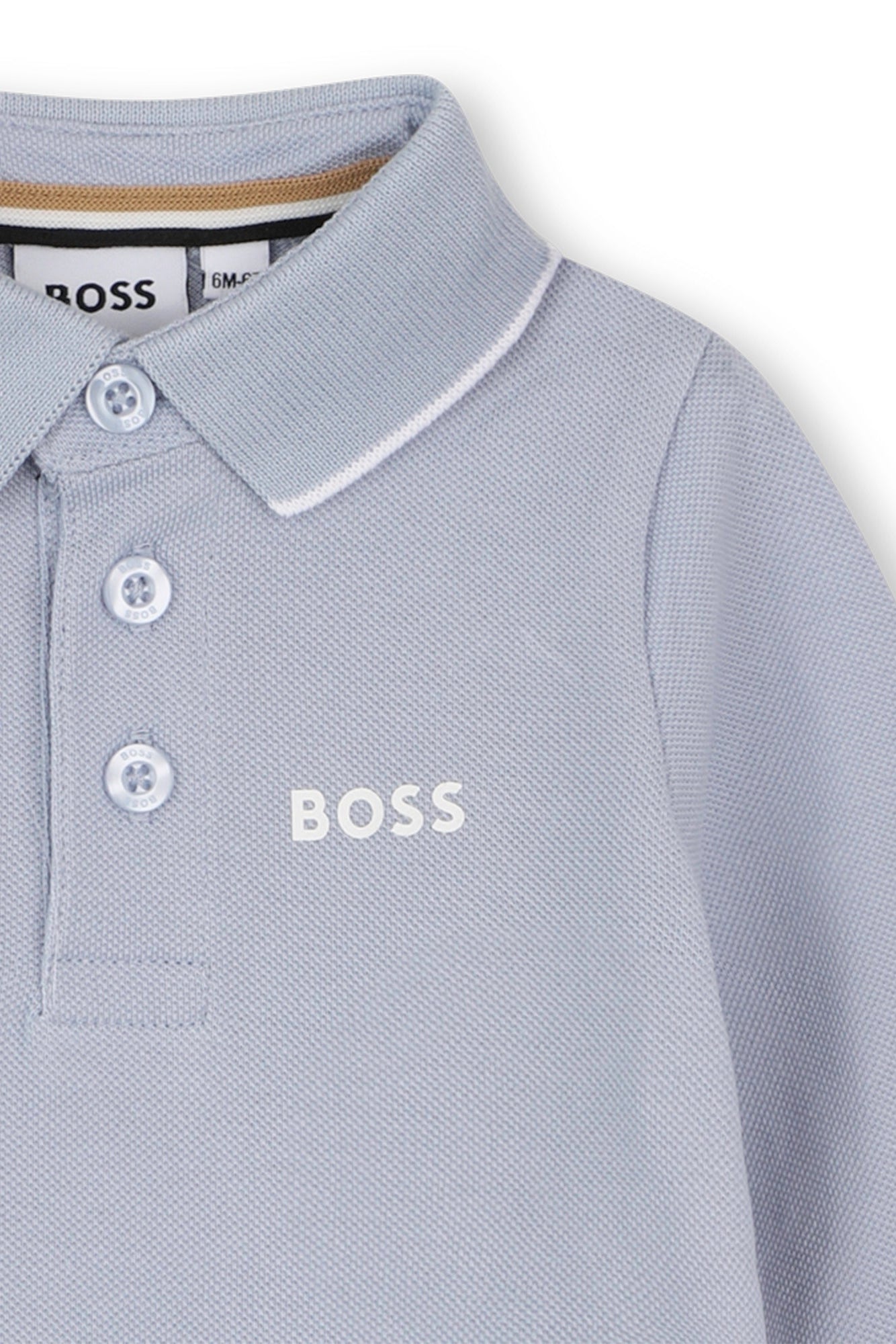 Hugo Boss Baby Boys Long Sleeve Piqué Polo_ J53481