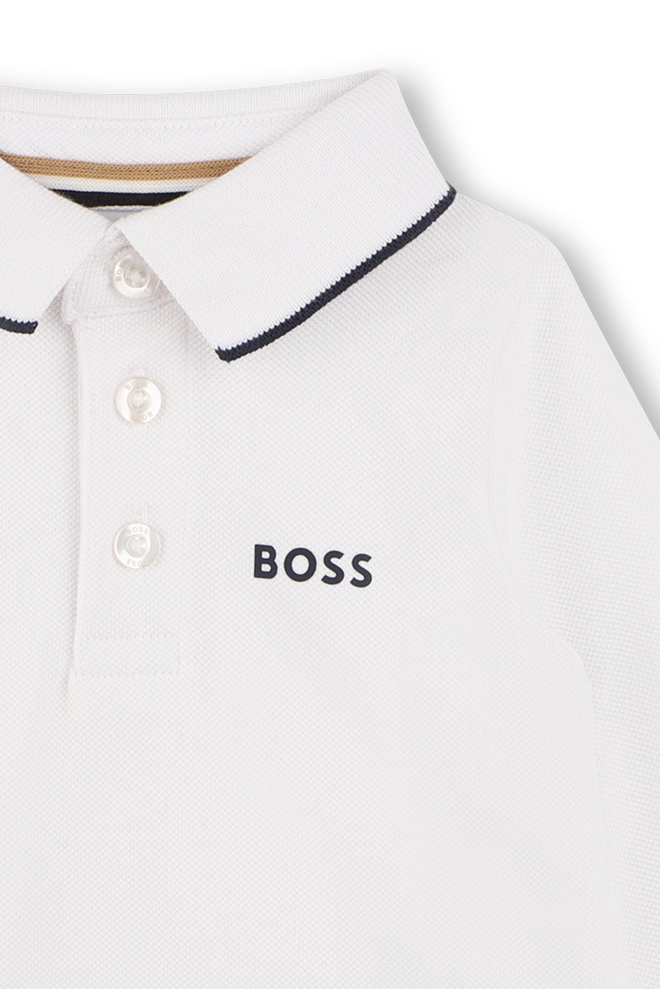 Hugo Boss Baby Boys Long Sleeve Piqué Polo_ J53481