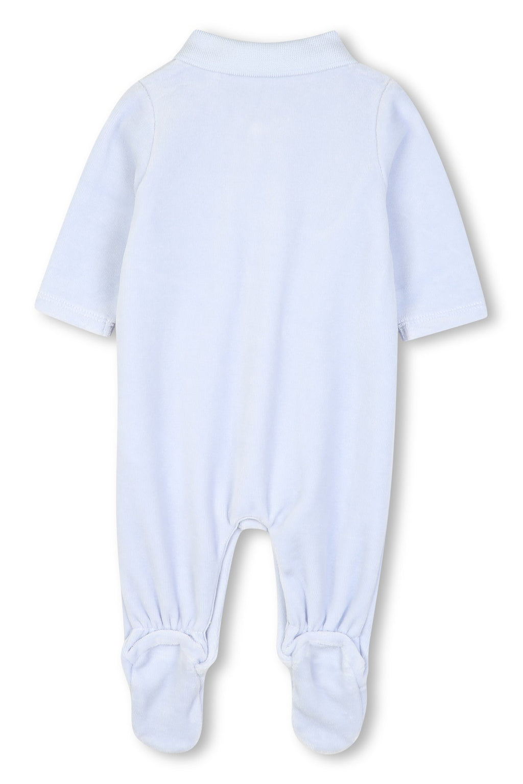Hugo Boss Baby Boys Organic Cotton Velour Pajamas with Polo Collar & Boss Print
