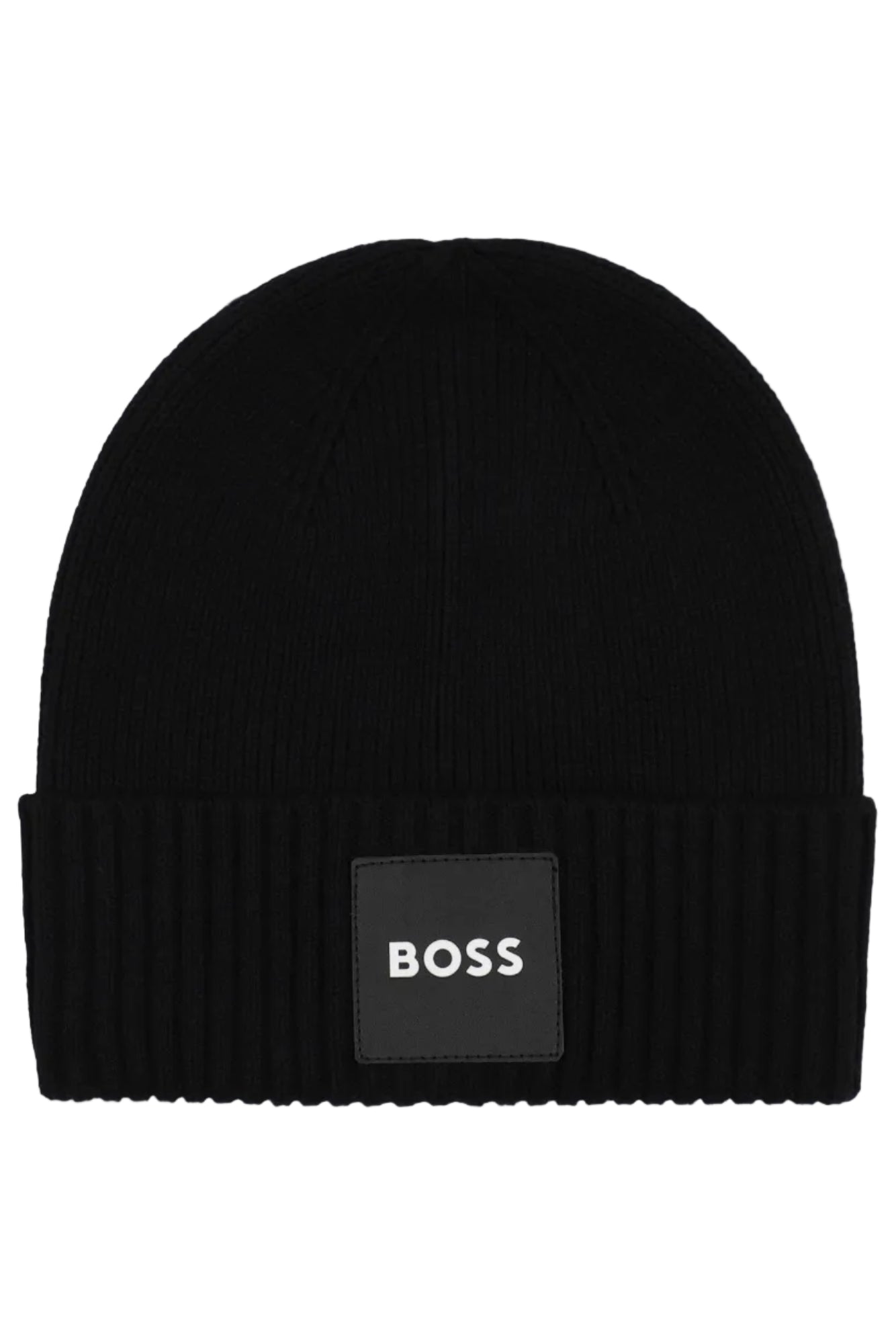 Hugo Boss Boys Cotton Knit Beanie with Branded Badge_ J53583