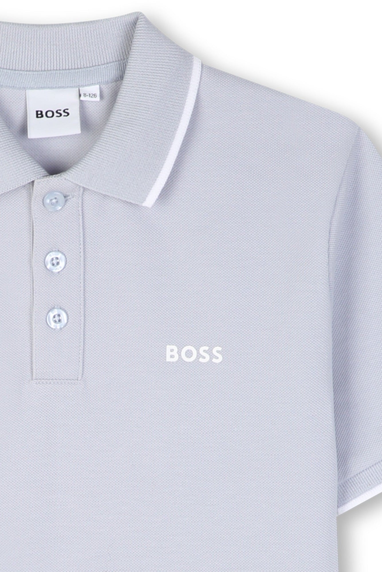 Hugo Boss Boys Cotton Piqué Polo with Small Boss Chest Logo