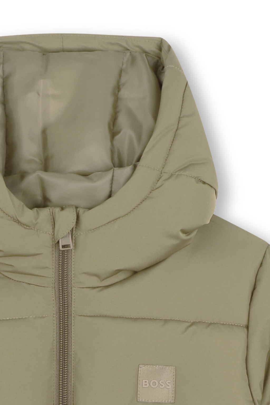 Hugo Boss Boys Hooded Puffer Jacket with Elasticated Cuffs_ J53437