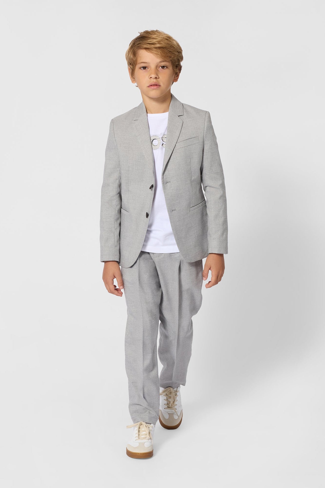 Hugo Boss Boys Twill Suit Jacket_ J53425