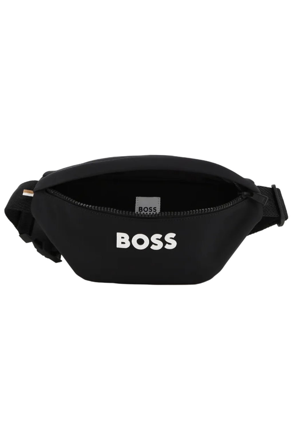 Hugo Boss Boys Twill Waistbag with Textured Logo & Tricolor Tab_ J53596
