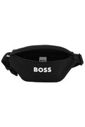 Hugo Boss Boys Twill Waistbag with Textured Logo & Tricolor Tab_ J53596