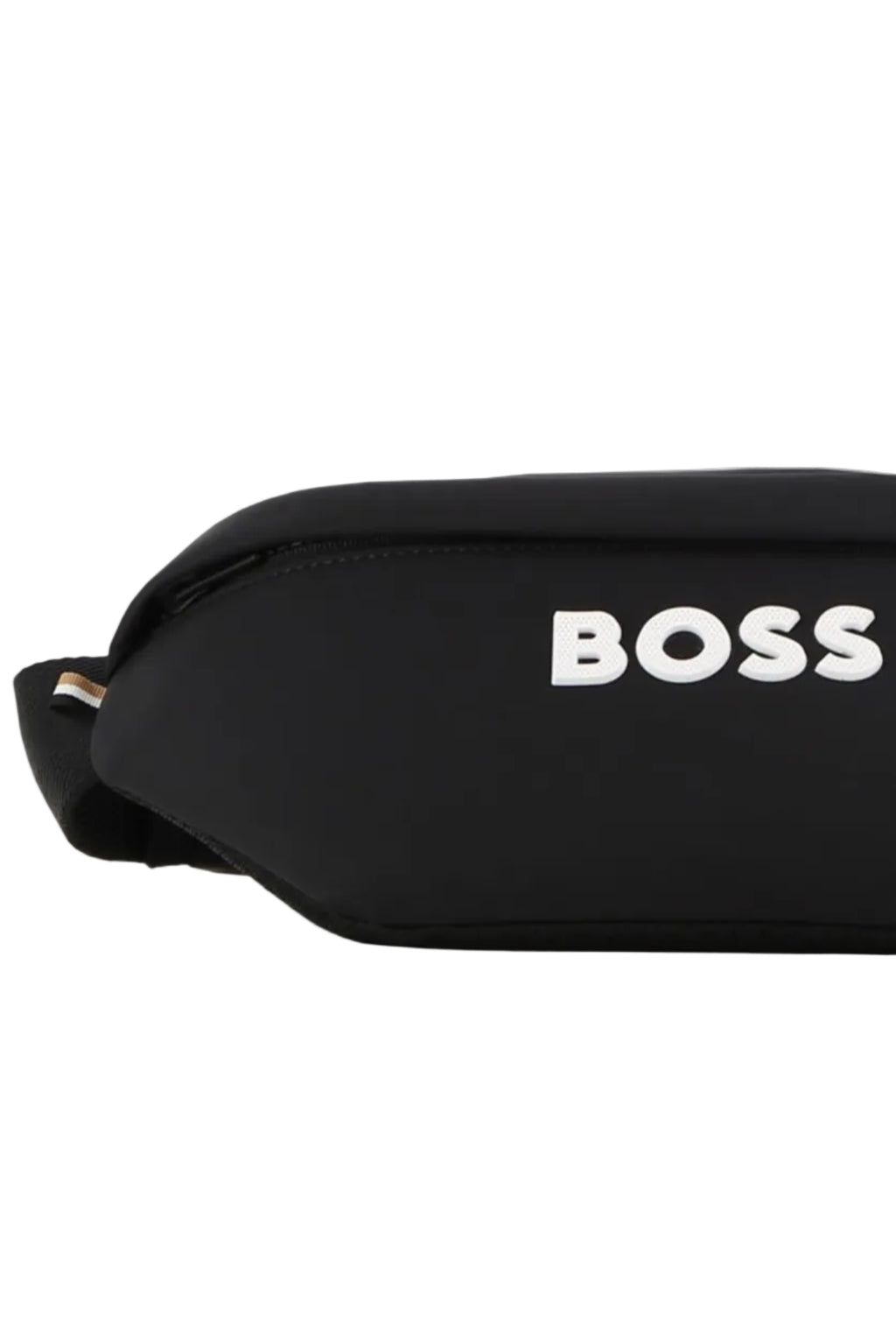 Hugo Boss Boys Twill Waistbag with Textured Logo & Tricolor Tab_ J53596