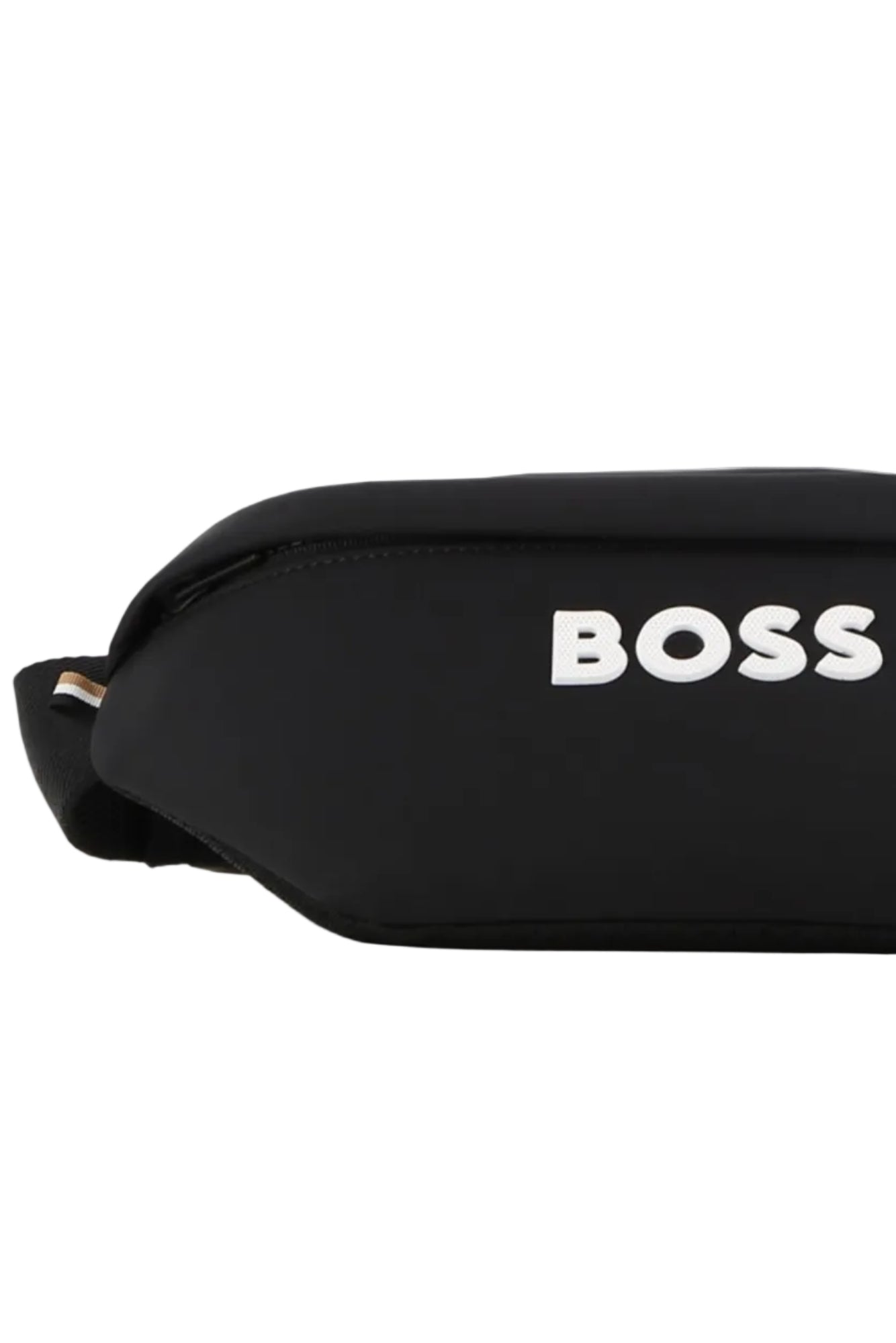 Hugo Boss Boys Twill Waistbag with Textured Logo & Tricolor Tab_ J53596