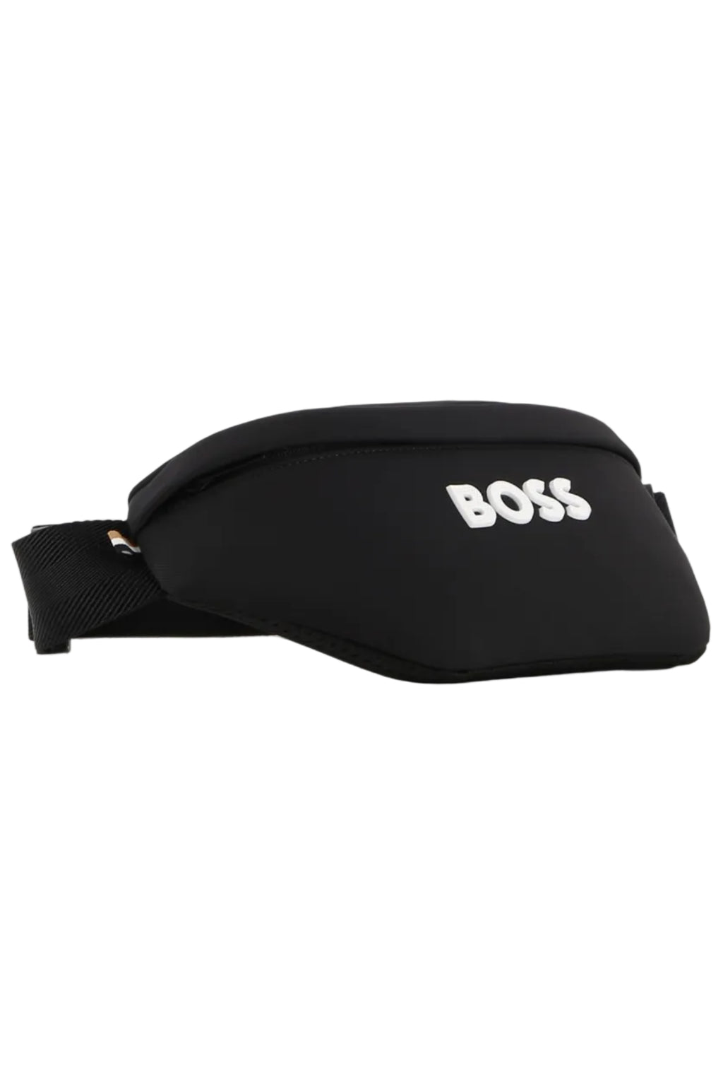 Hugo Boss Boys Twill Waistbag with Textured Logo & Tricolor Tab_ J53596