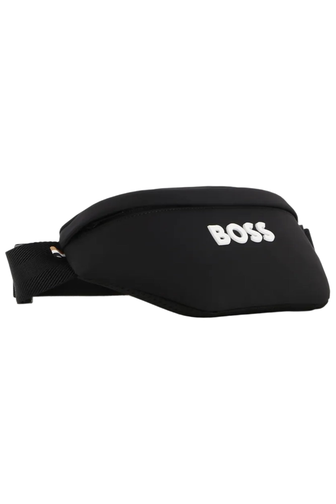 Hugo Boss Boys Twill Waistbag with Textured Logo & Tricolor Tab_ J53596