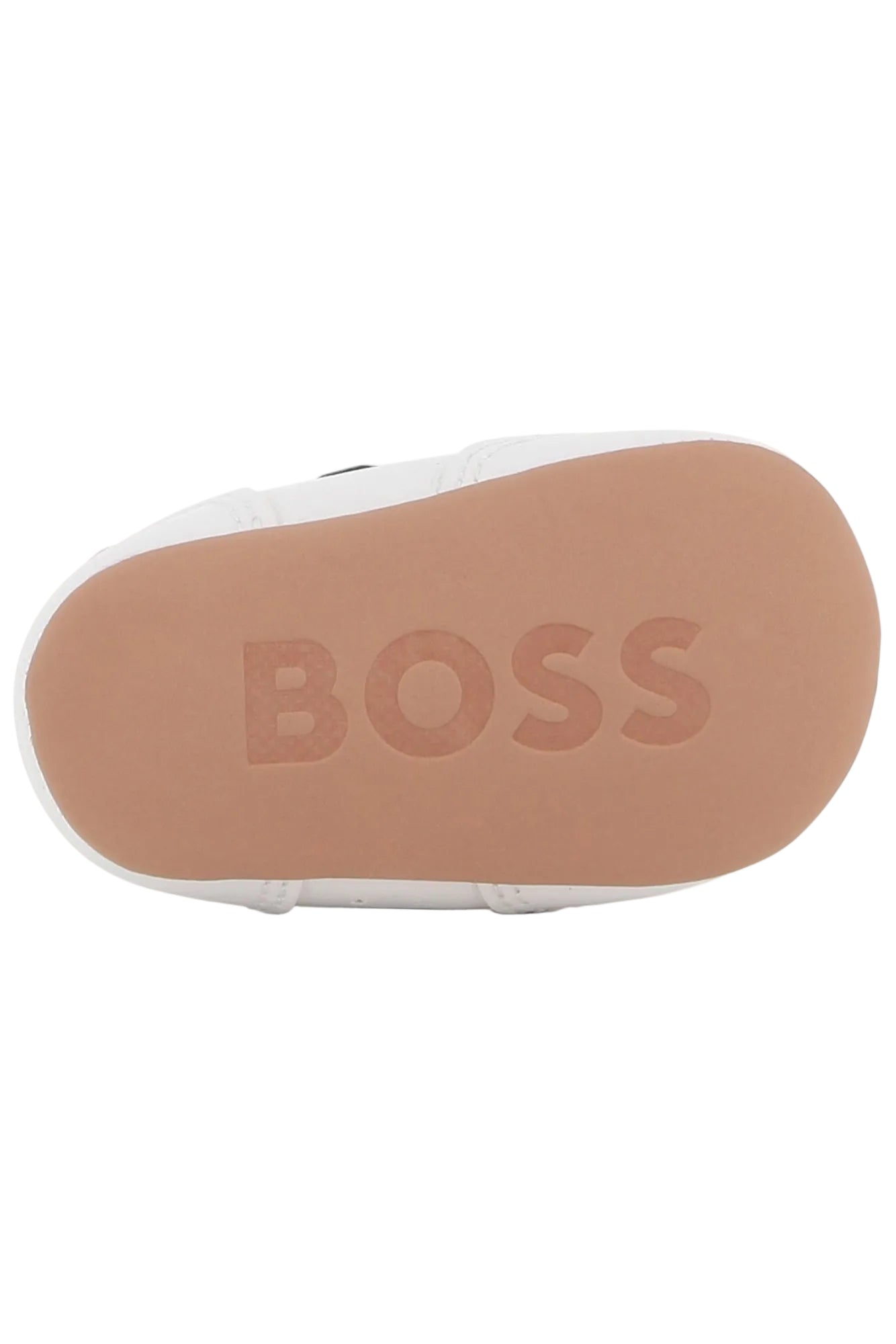 Hugo Boss Toddler Newborn Sheep Leather Shoes with Logo Detail_ J53553
