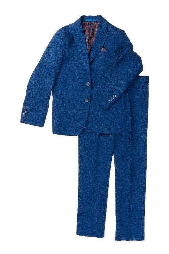 Isaac Mizrahi Boys Slim Fit Textured Suit-NorthBoys