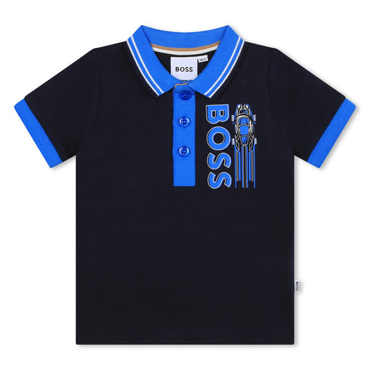 Hugo Boss Toddler Navy Polo S/S Shirt_ J05A34-849