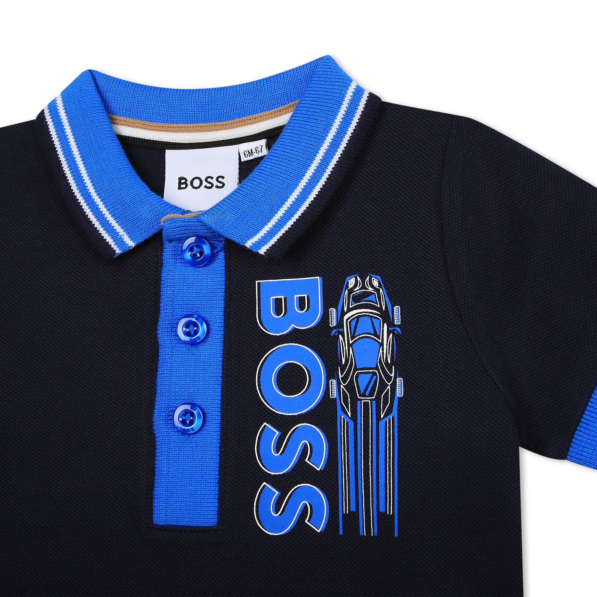 Boss clearance navy polo