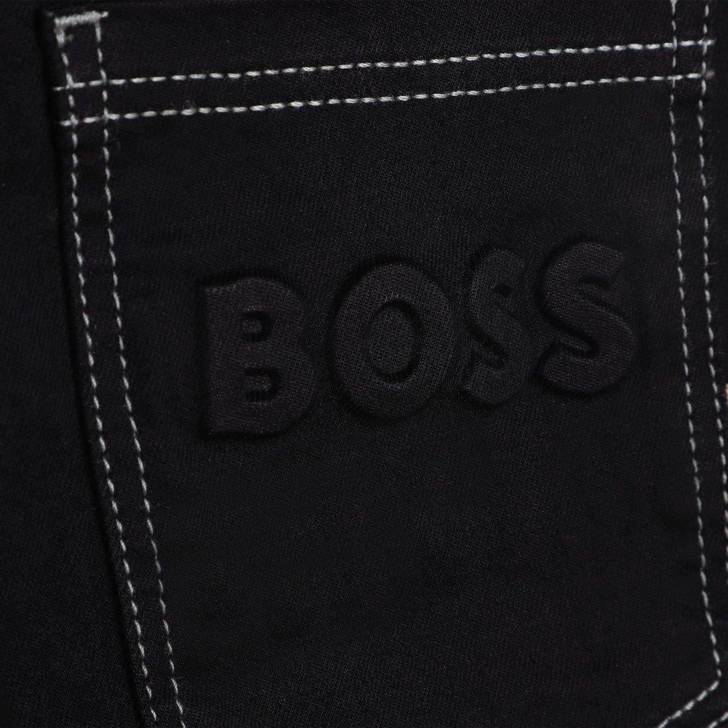 Hugo Boss  Boys Black Denim Slim Fit Jeans_J24875-Z11