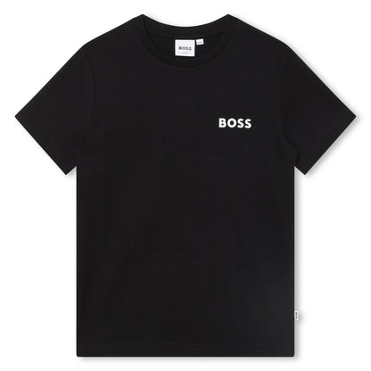 Hugo Boss Boys Black T-Shirt w/Logo _J25O74-09B