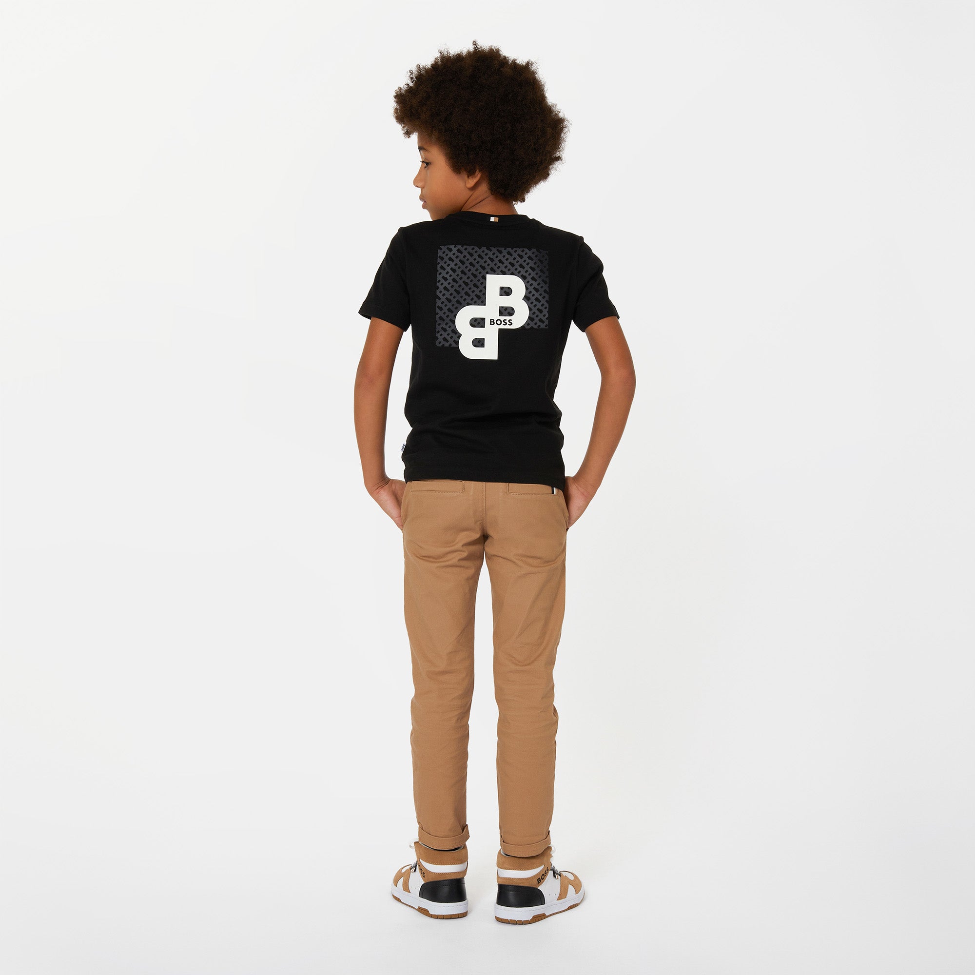 Boys black t on sale shirt