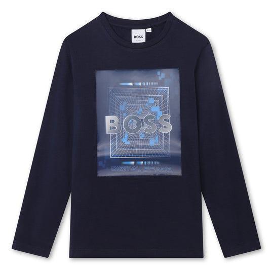 Hugo Boss Boys Navy T-Shirt_J25O76-849