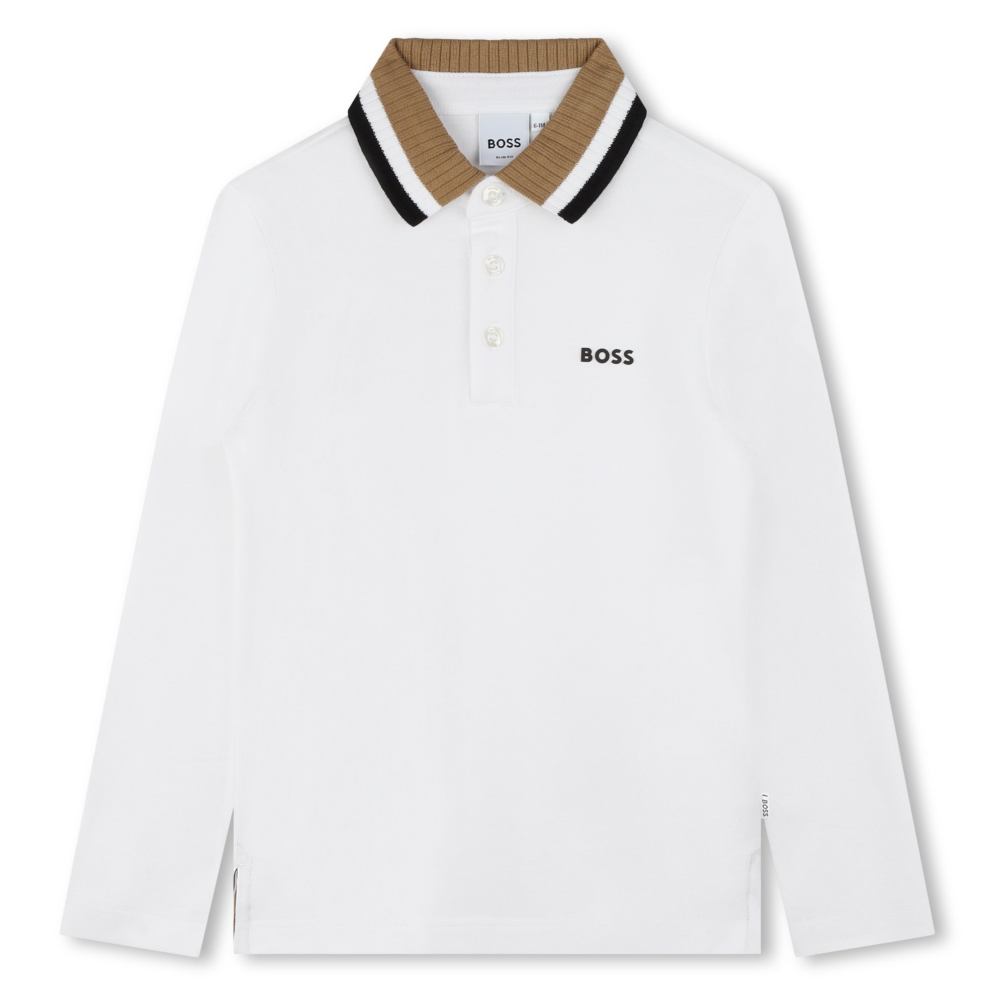 Boys hugo boss shop long sleeve polo