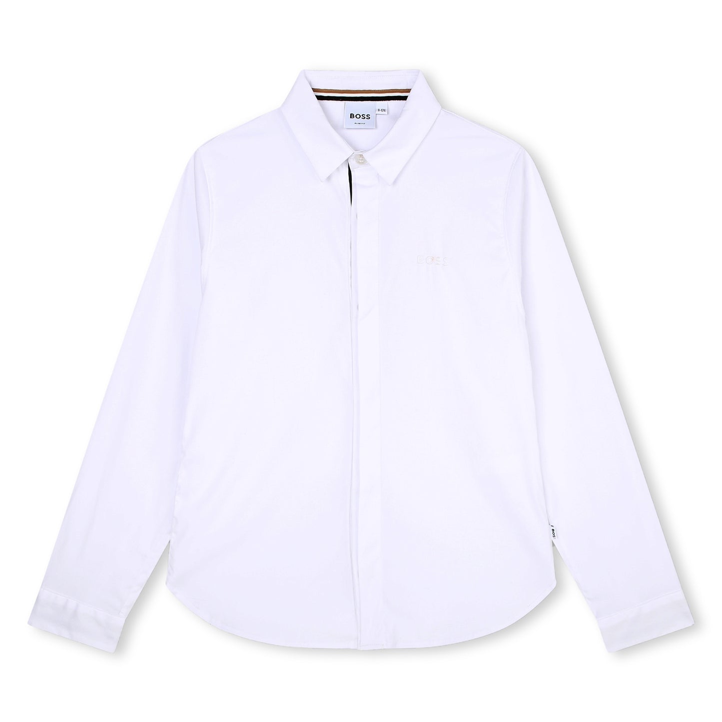 Hugo Boss Boys White Dress Shirt_J25Q03-10P