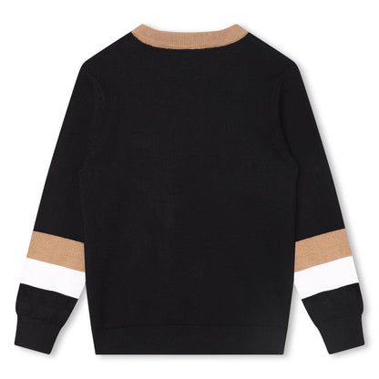 Hugo Boss Boys Black Sweatshirt_J25Q07-09B