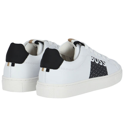 Hugo Boss Boys White Sneakers_ J29350-10P