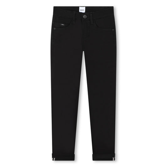 Boys Slim Black Denim Pants