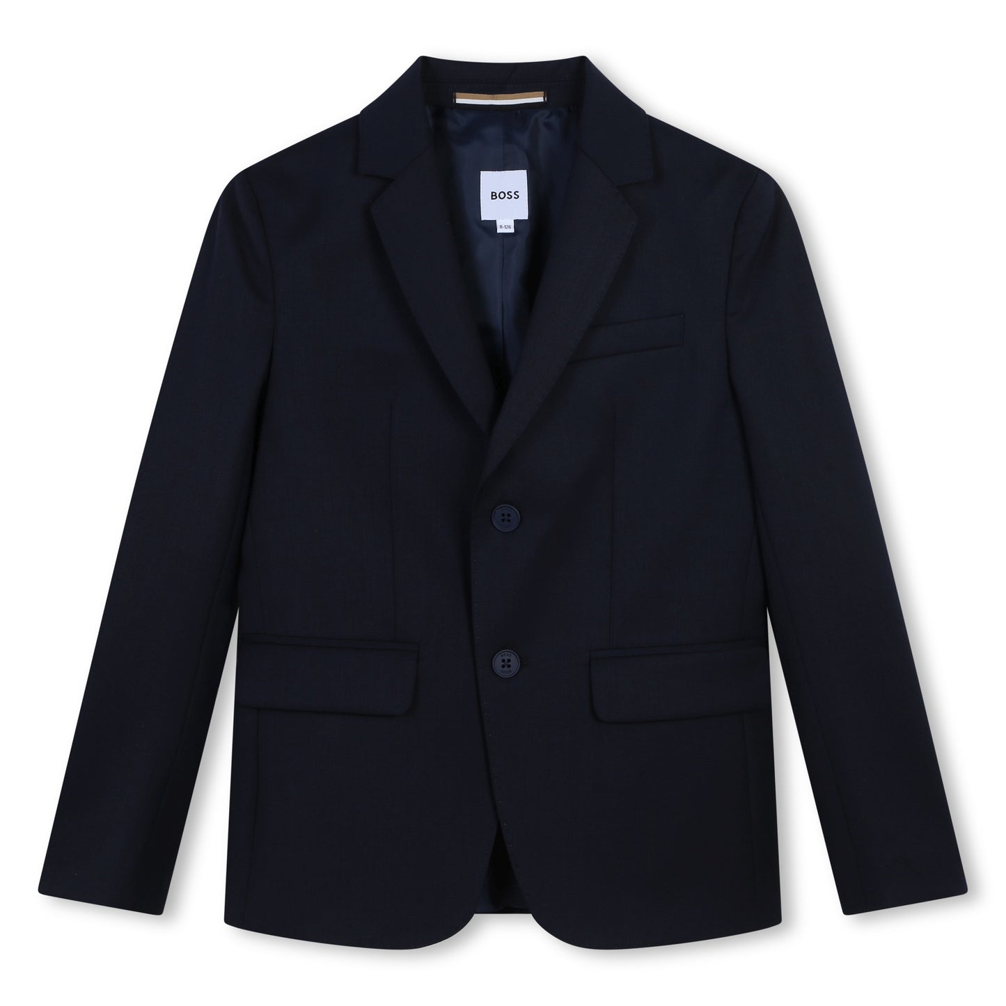 Boys Navy Wool Suit