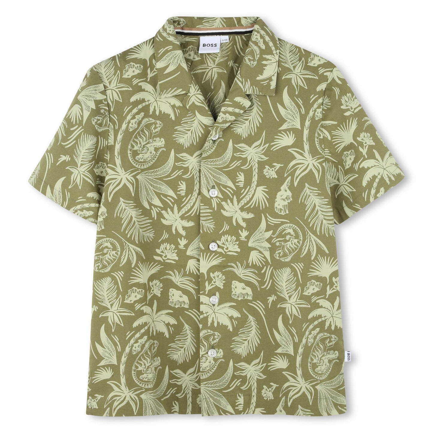 Hugo Boss Boys Palm Tree Print SS Shirt_ J52007