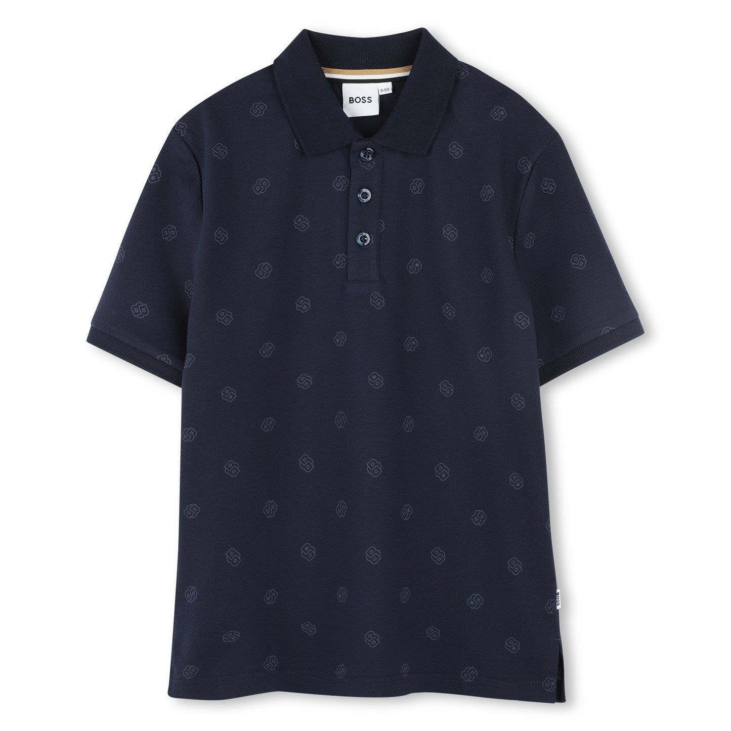 Hugo Boss Boys Mini Me Allover B Print Polo_ J52019