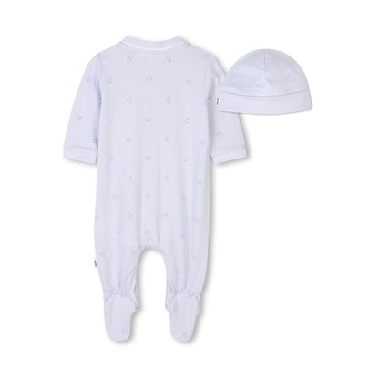 Hugo Boss Baby Footie And Hat Set_ J52221