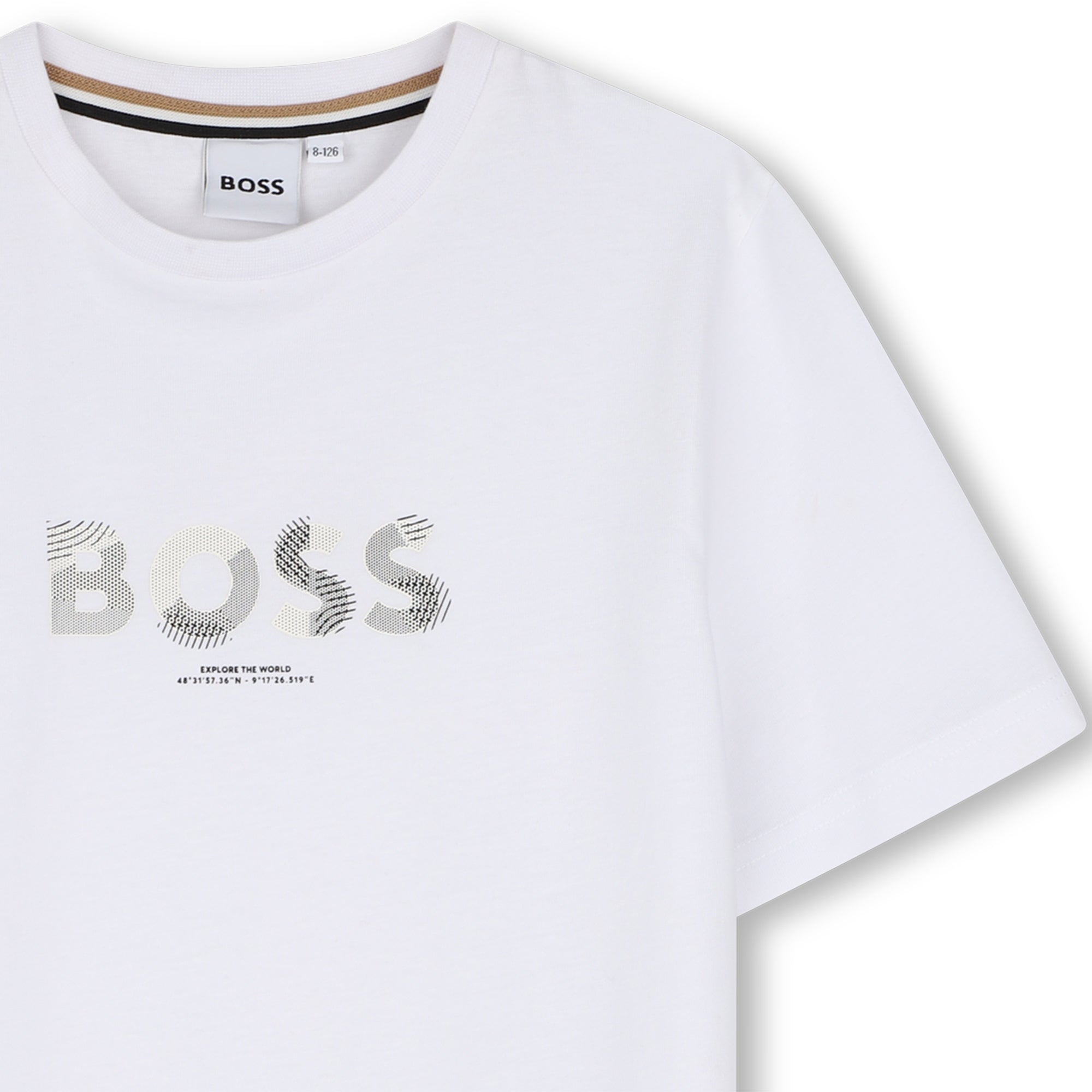 Hugo Boss Boys Short Sleeve Tee with  Boss Logo