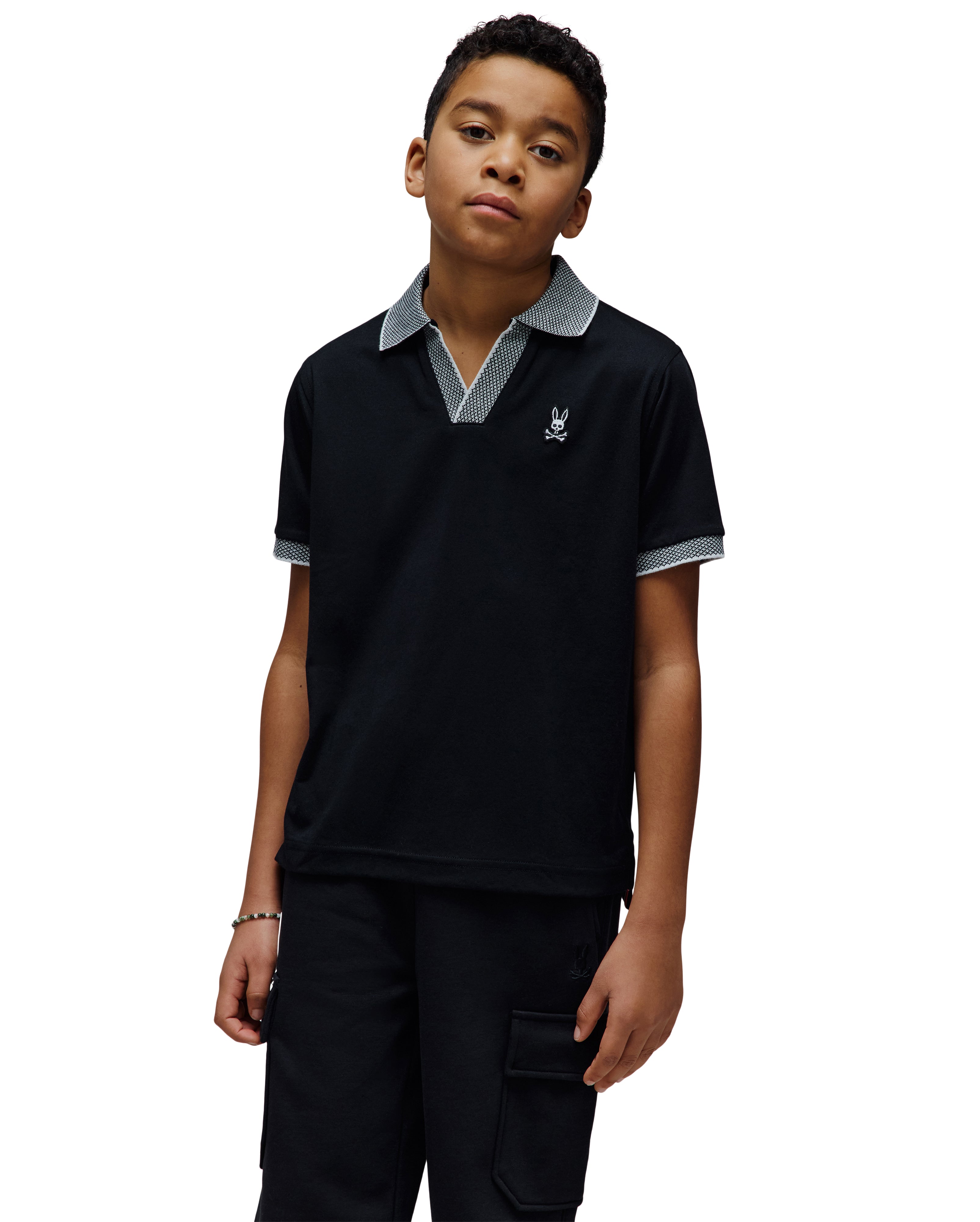 Psycho Bunny Kids Jonathan Pique Polo_ KT0100083