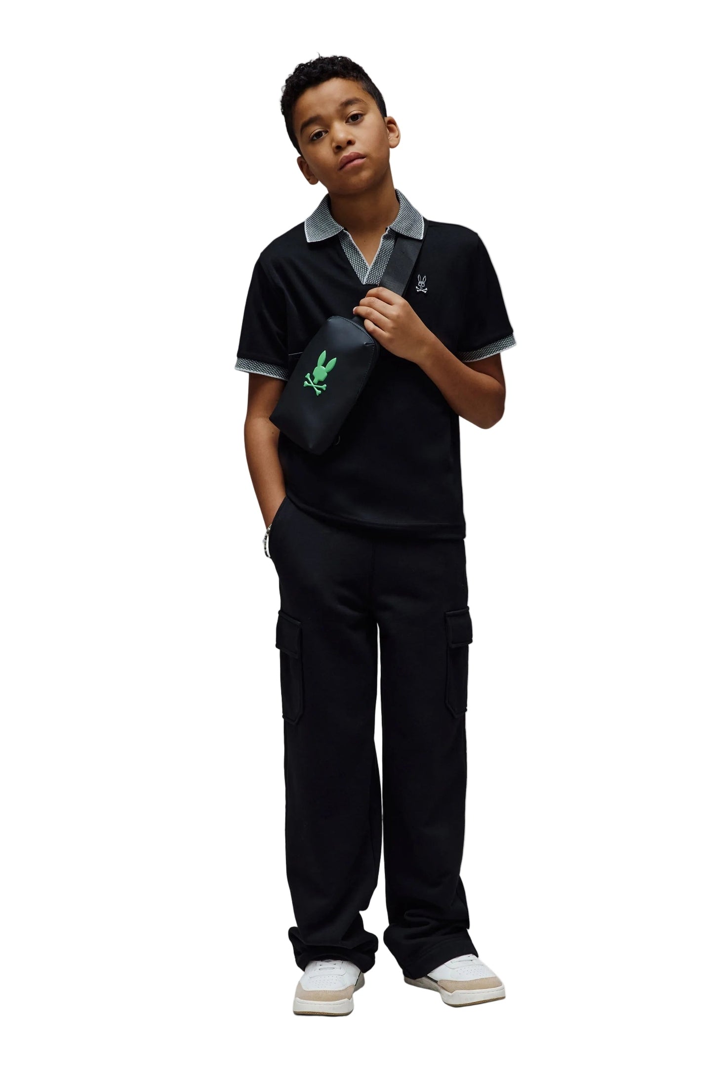 Psycho Bunny Kids Jonathan Pique Polo_ KT0100083