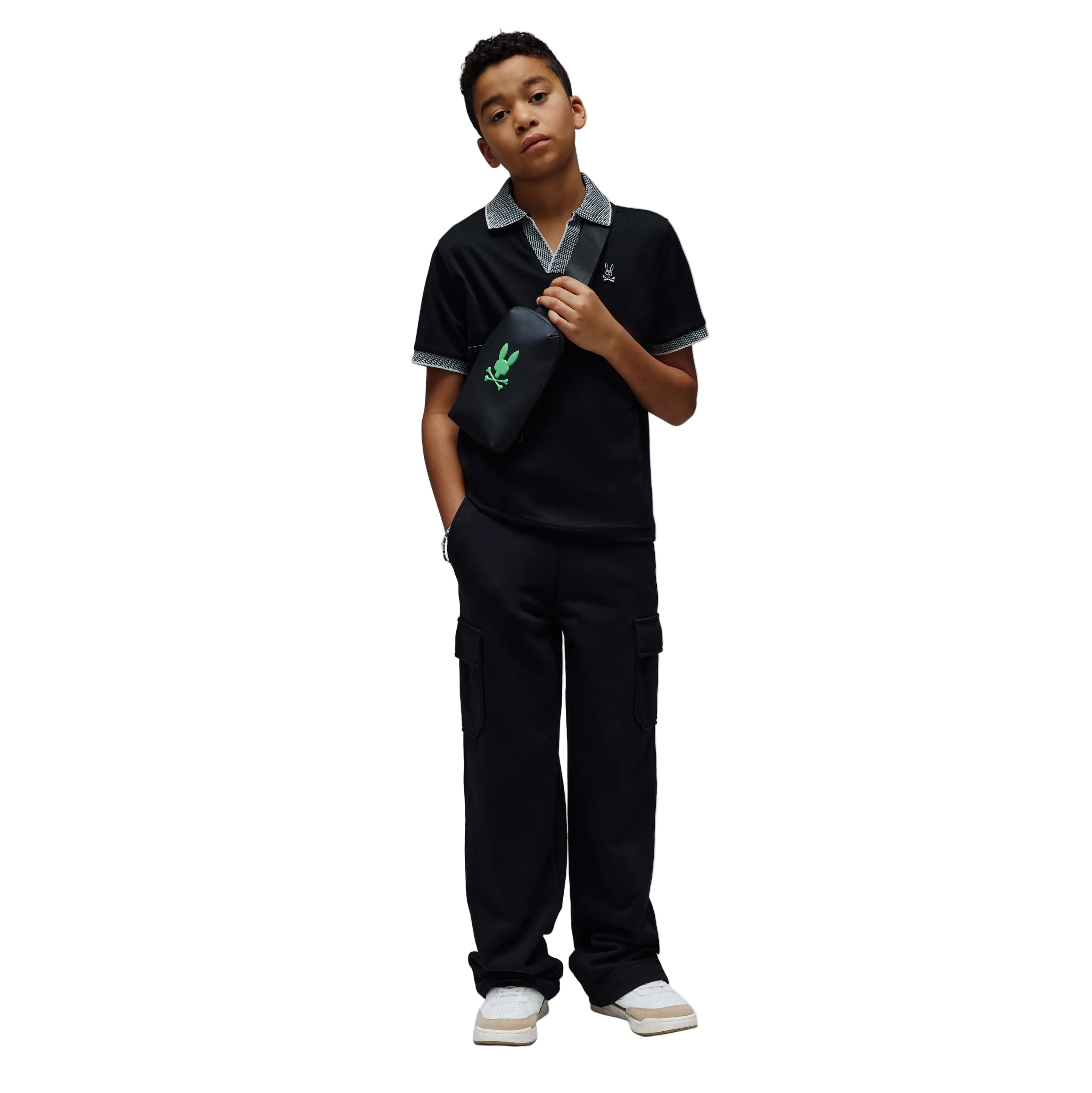 Psycho Bunny Kids Jonathan Pique Polo_ KT0100083