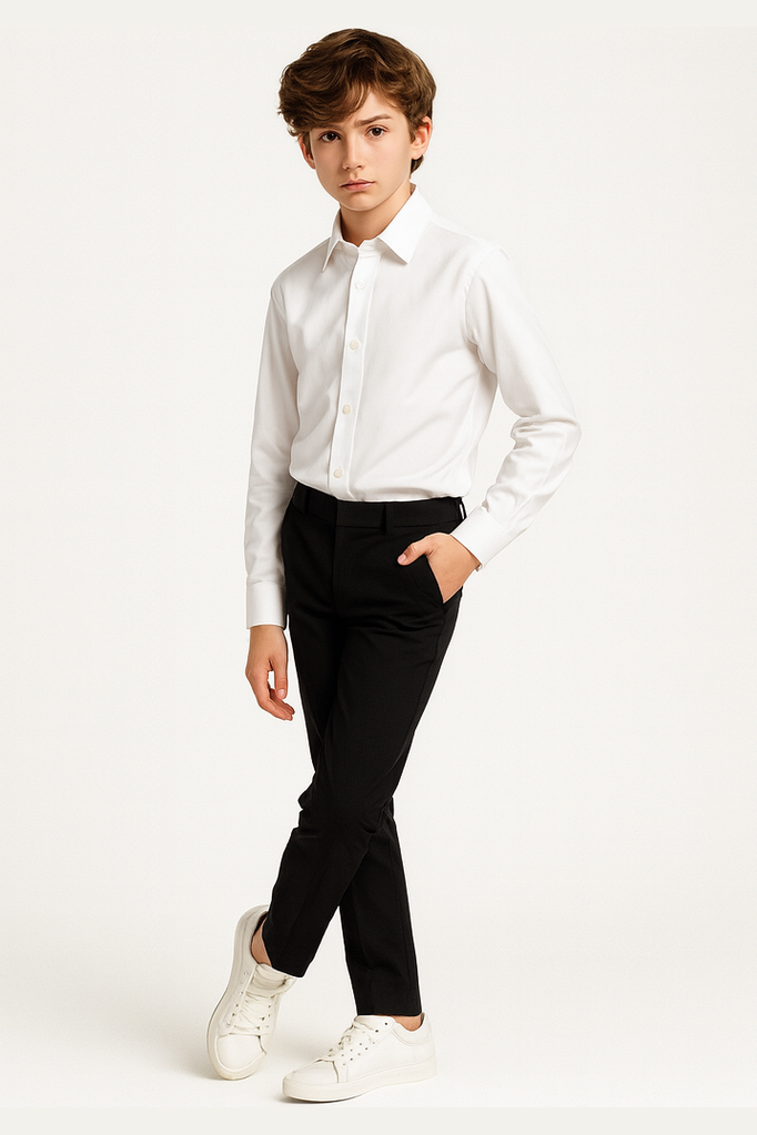 Kenneth Cole Boys Reaction White Dress Shirt