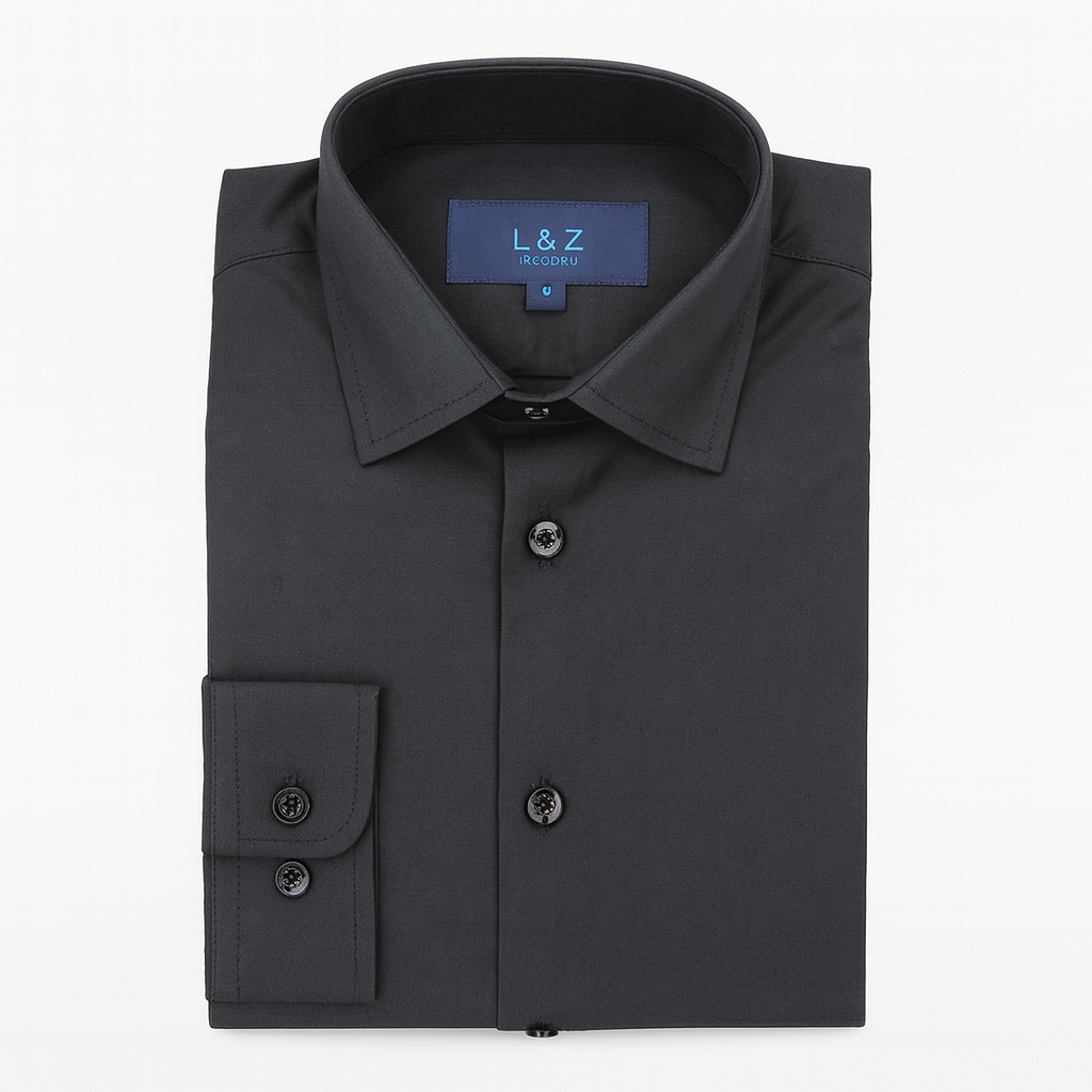 L&Z Royal Boys Black Dress Shirt_ b5590-NorthBoys