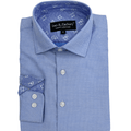 Leo & Zachary Boys Blue Diamond Dot Dress Shirt_5911 - NorthBoys