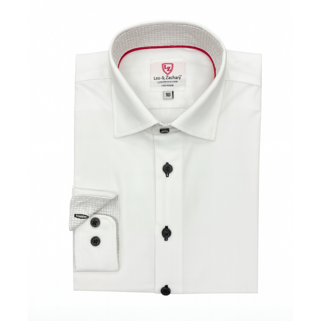 Leo & Zachary Boys Non-Iron Dress Shirt_ P5544-NorthBoys