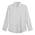 Leo & Zachary Boys White 4 Way Stretch Dress Shirt_ 5590 - NorthBoys