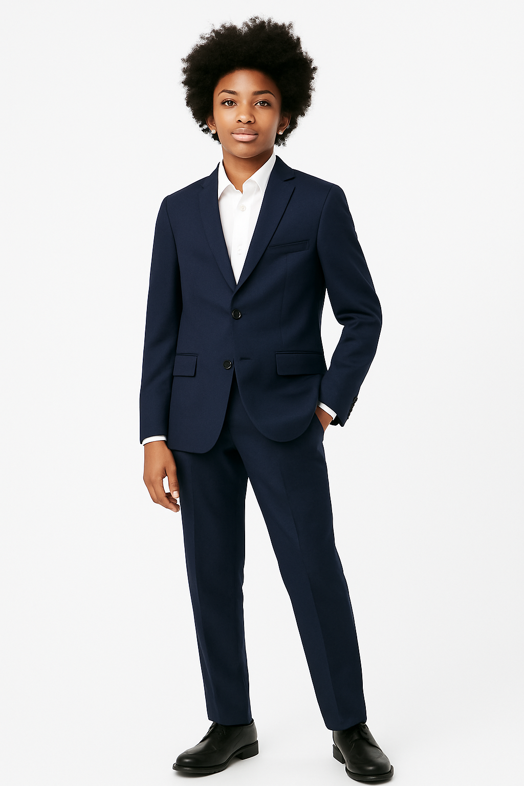 Marc New York Boys Husky Navy Neat Suit-NorthBoys