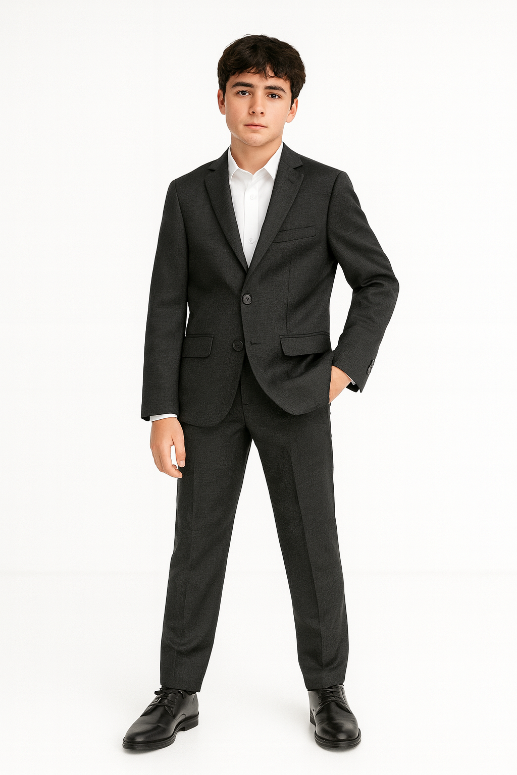 Marc New York Boys Skinny Black Neat Suit-NorthBoys